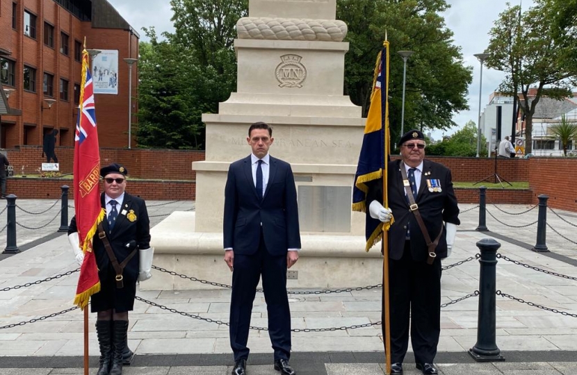 Cllr Carroll at Armed Forces day 2021